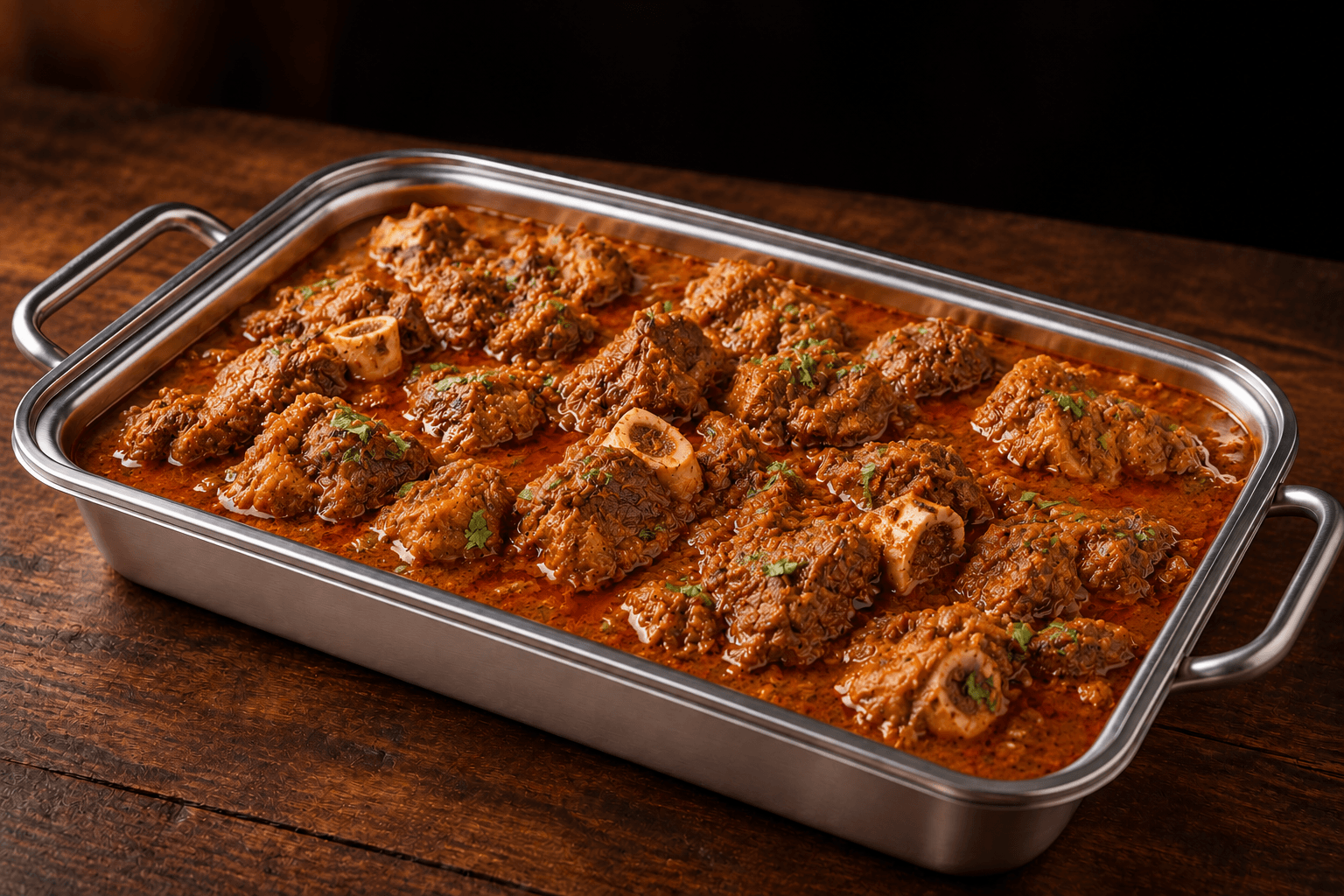 Goat Curry Tray, party tray catering selection at India Oven in Citrus Heights