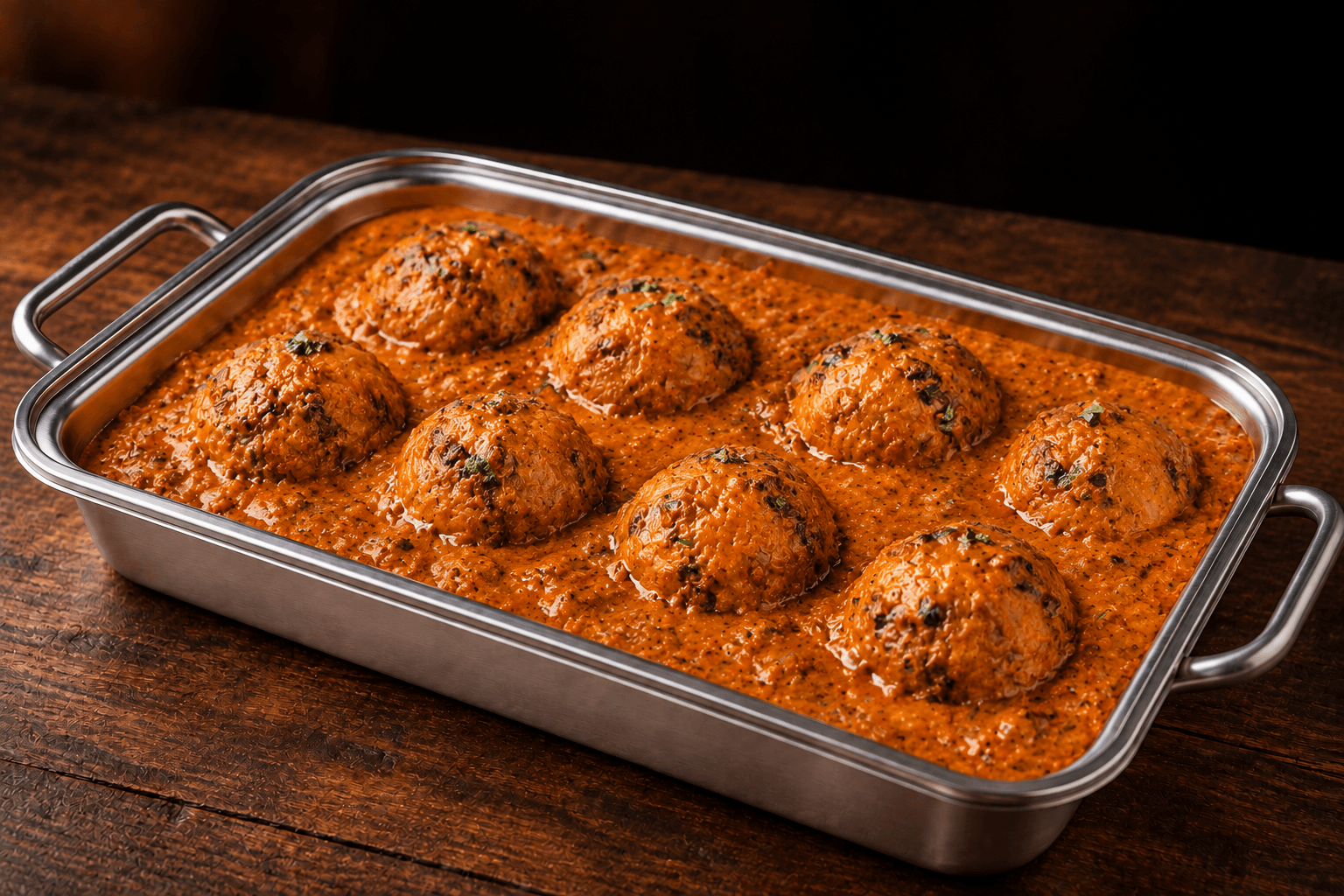 Malai Kofta Tray, party tray catering selection at India Oven in Citrus Heights
