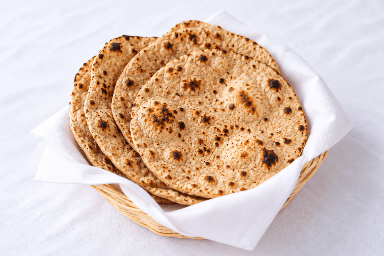 Whole Wheat Roti, served at India Oven Sacramento