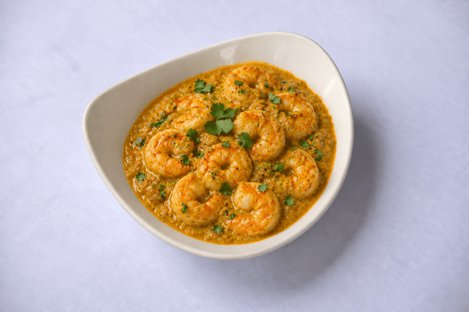 Shrimp Korma, served at India Oven Sacramento