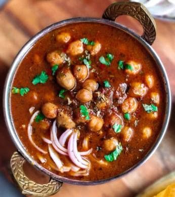 Punjabi Chole, served at India Oven Sacramento