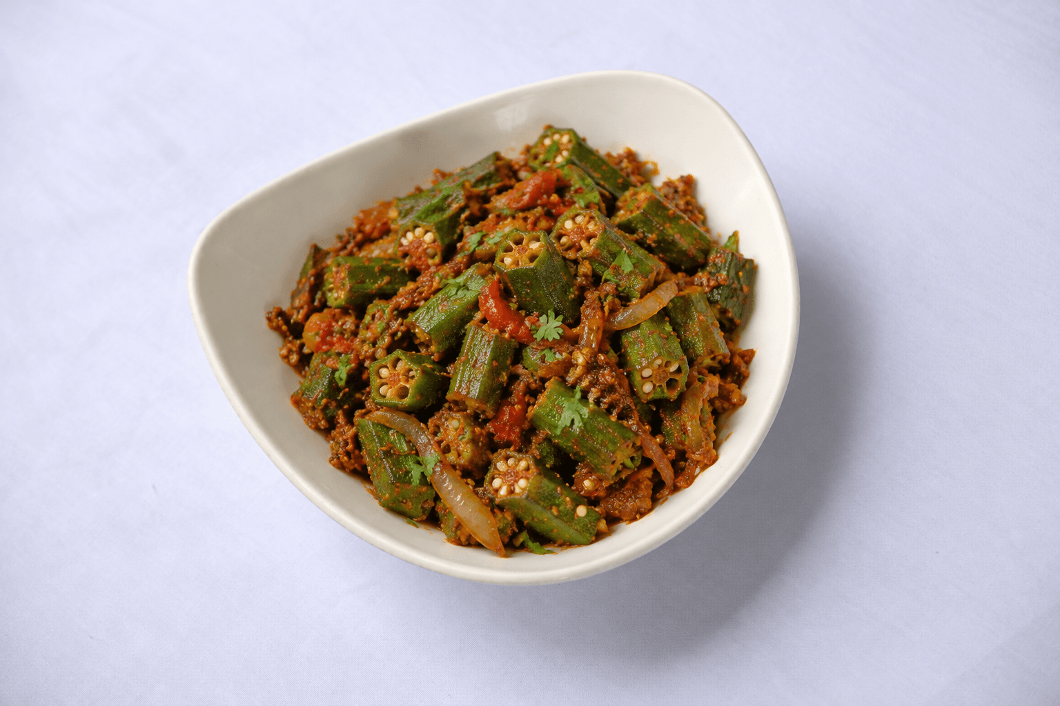 Bhindi Masala, served at India Oven Sacramento