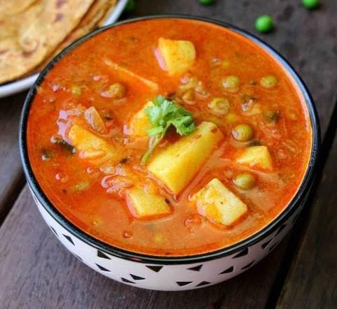 Aloo Matar, served at India Oven Sacramento