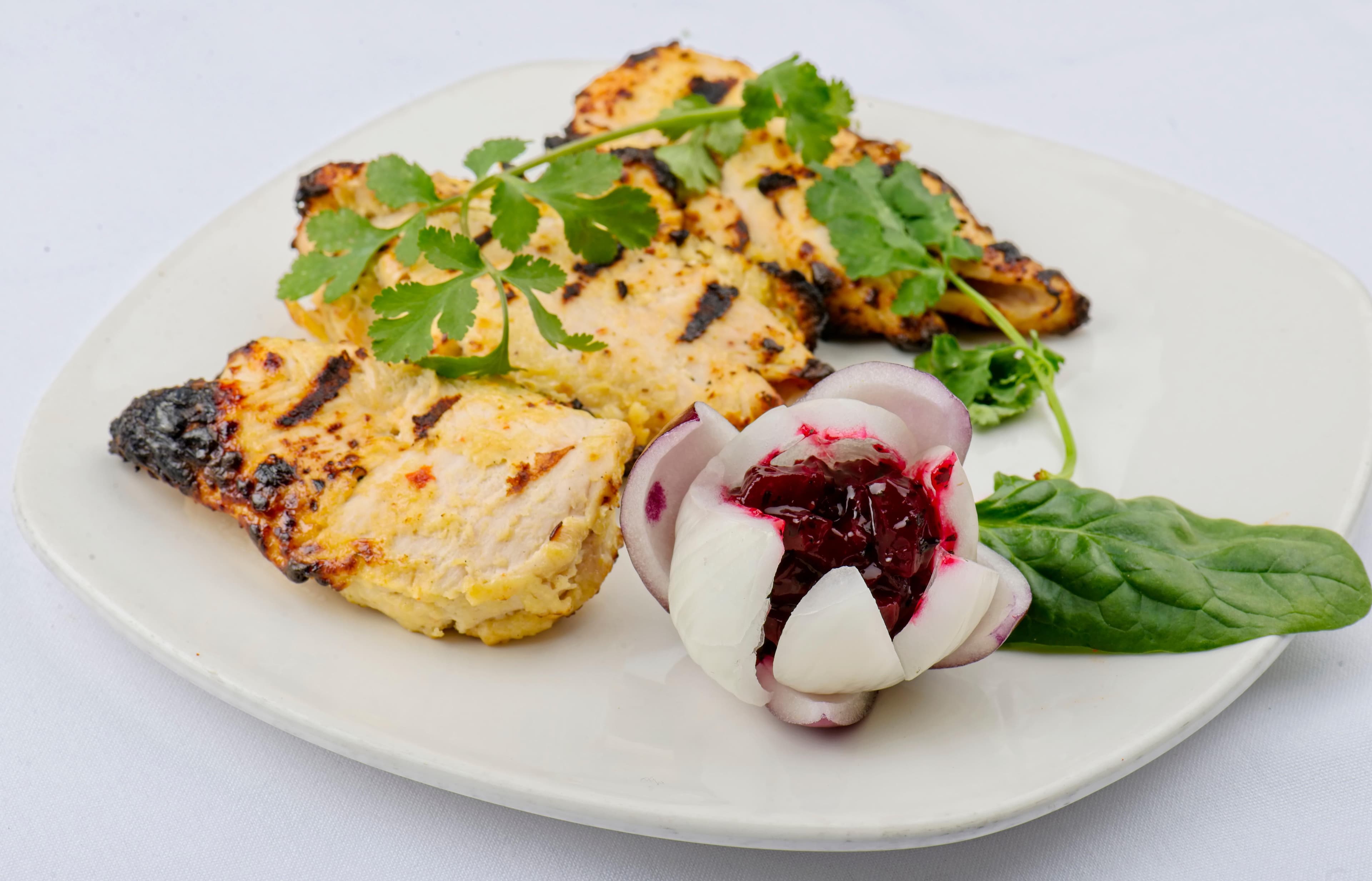Chicken malai Tikka, served at India Oven Sacramento