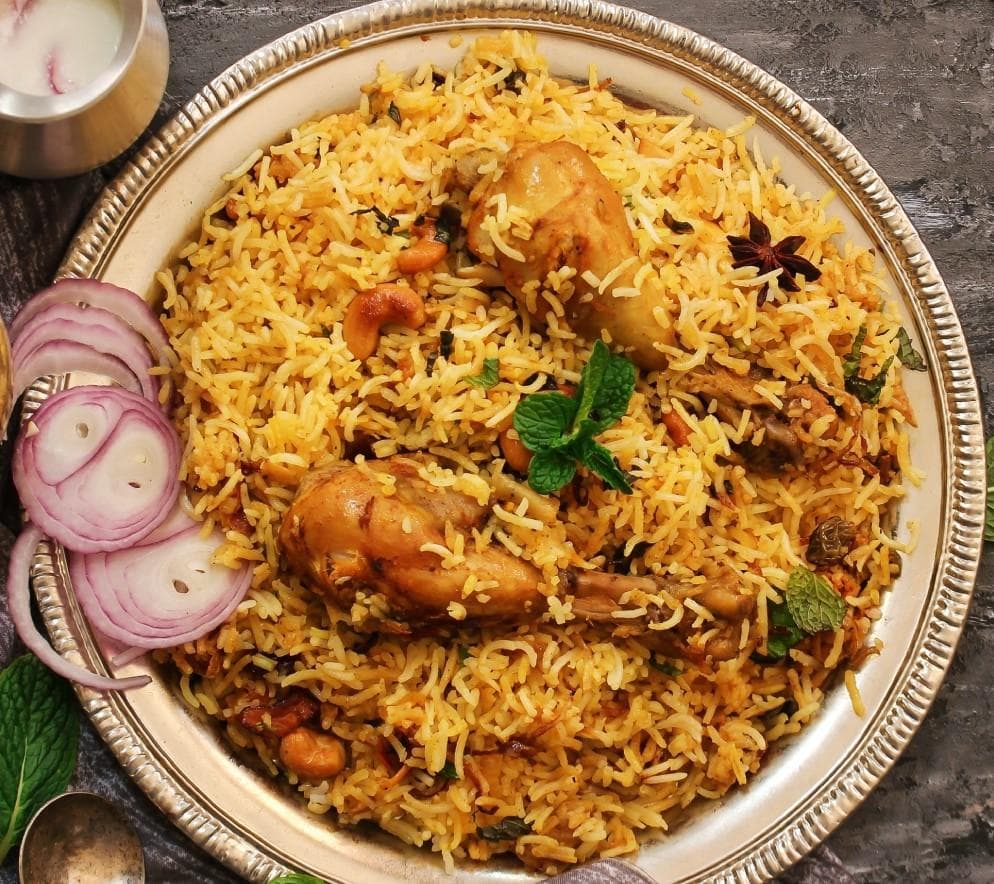 Chicken Biryani, served at India Oven Sacramento
