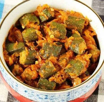 Bhindi Masala, served at India Oven Sacramento