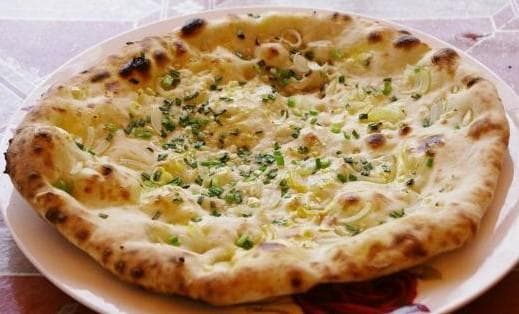 Onion Naan, served at India Oven Sacramento