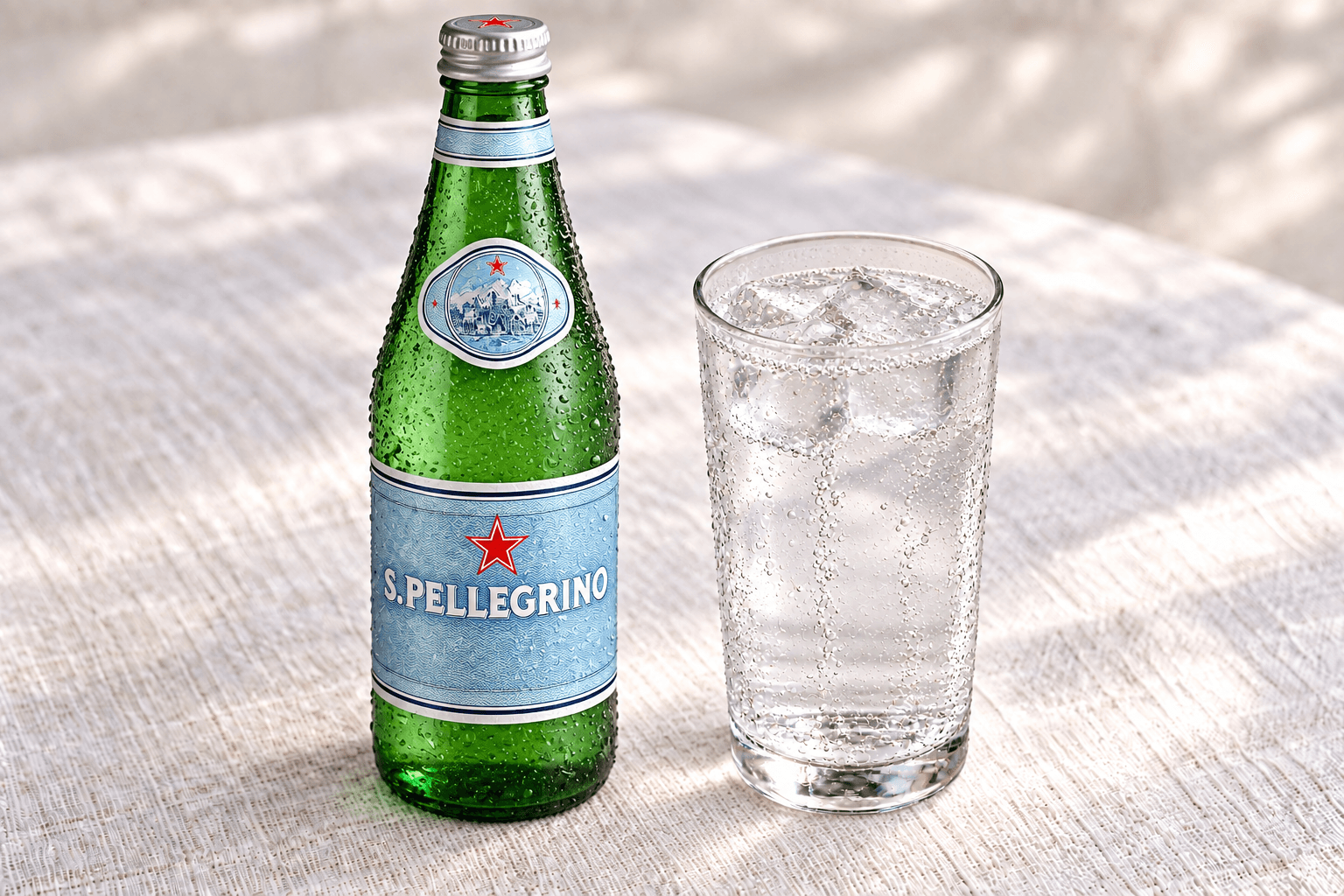 San Pellegrino, served at India Oven Sacramento