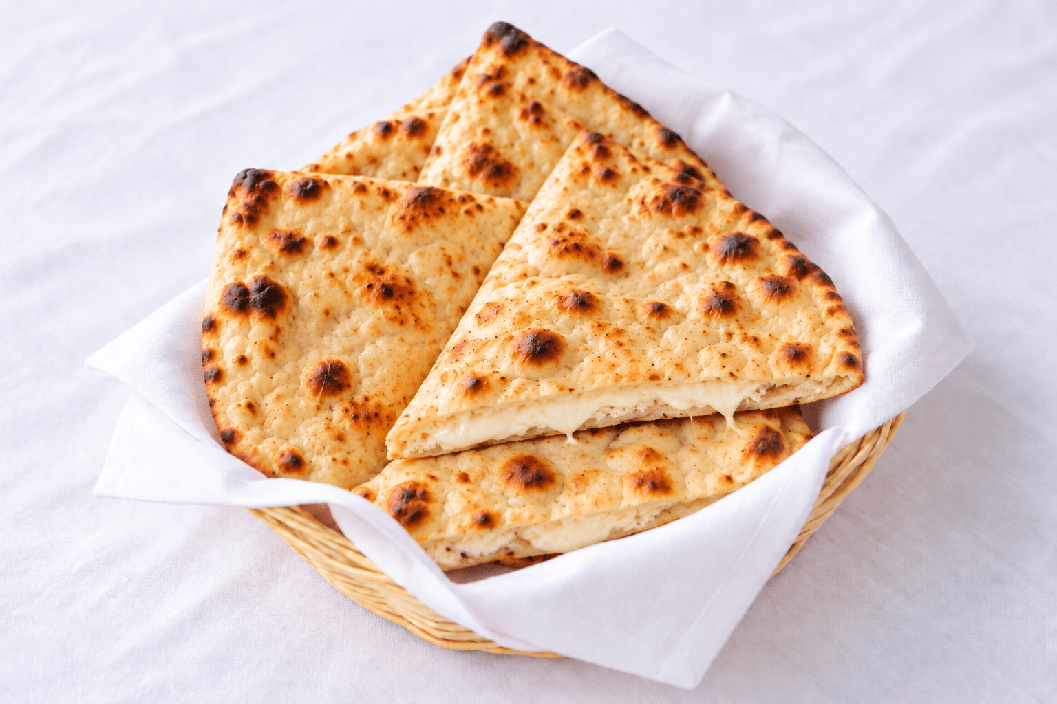 Cheese naan, served at India Oven Sacramento