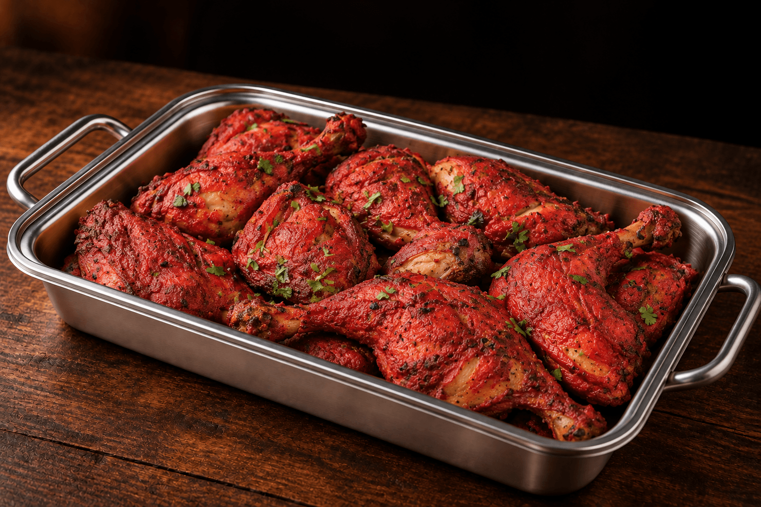 Tandori Chicken Tray, party tray catering selection at India Oven in El Dorado Hills