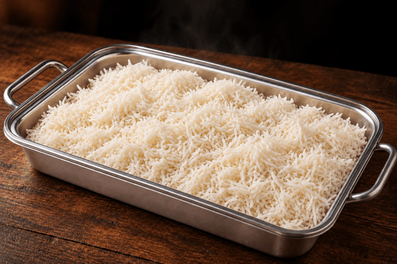 Basmati Rice Tray, party tray catering selection at India Oven in El Dorado Hills