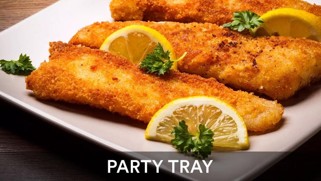 Amritsari Fish Tray, party tray catering selection at India Oven in Elk Grove