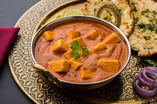 Kadhai Paneer, party tray catering selection at India Oven in Auburn