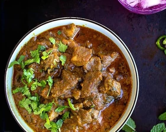 LAMB KARAHI, served at India Oven Elk Grove