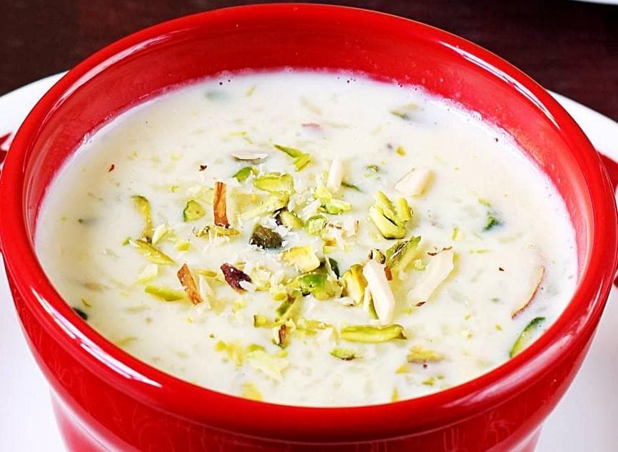 KHEER, served at India Oven Elk Grove