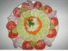PUNJABI SALAD, served at India Oven Elk Grove