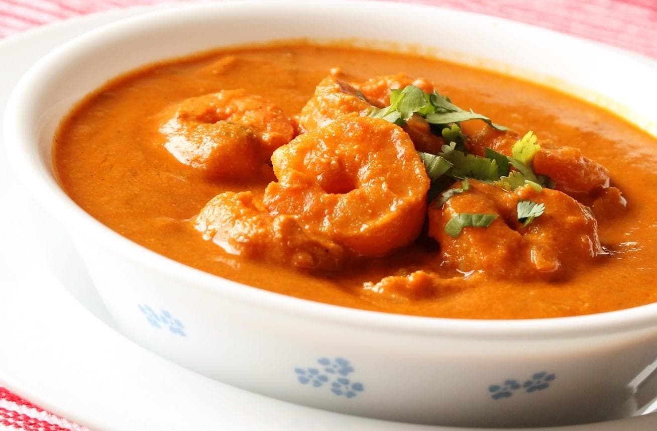 SHRIMP TIKKA MASALA, served at India Oven Elk Grove