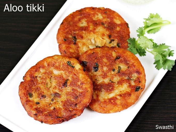 ALOO TIKKI, served at India Oven Elk Grove