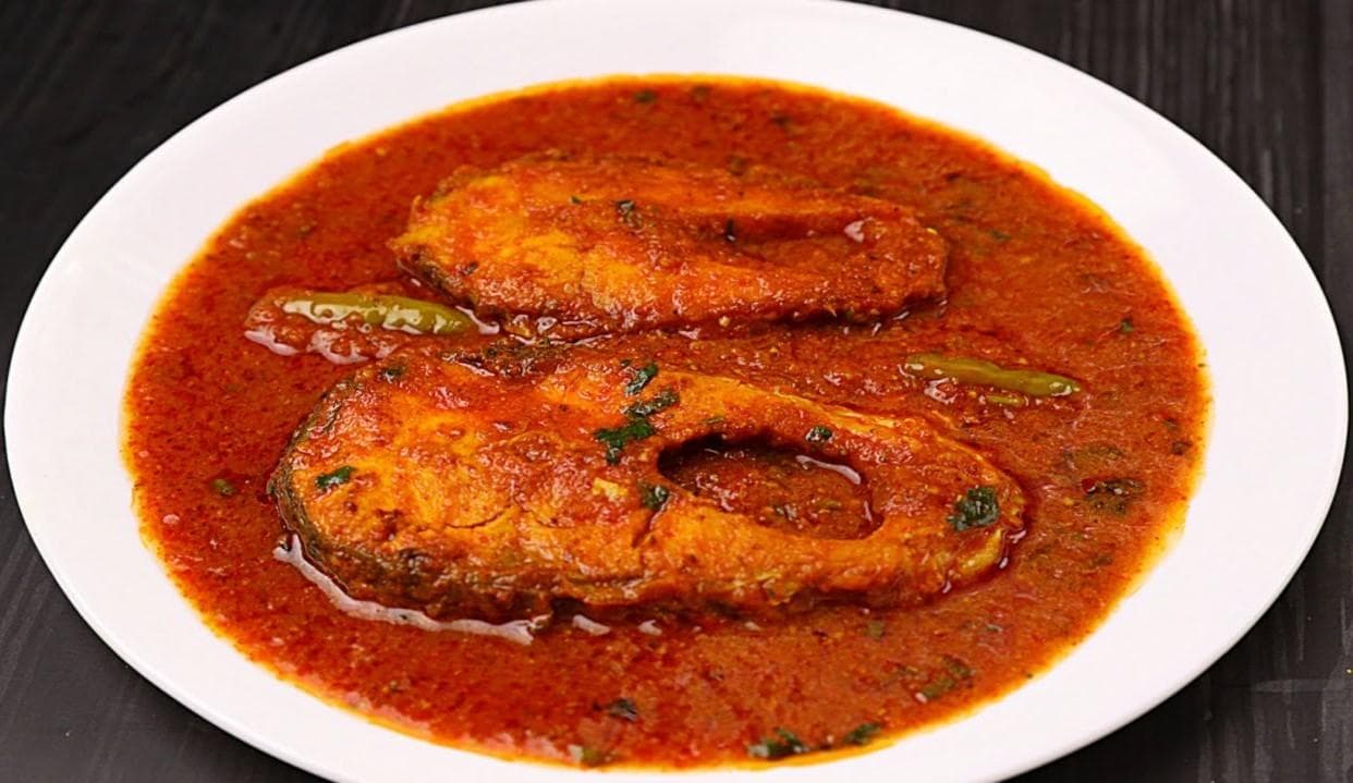 FISH CURRY, served at India Oven Elk Grove