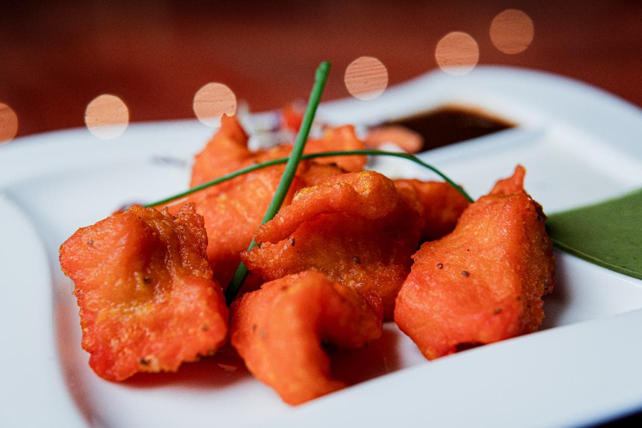 Amritsari Fish Pakoda, served at India Oven Elk Grove