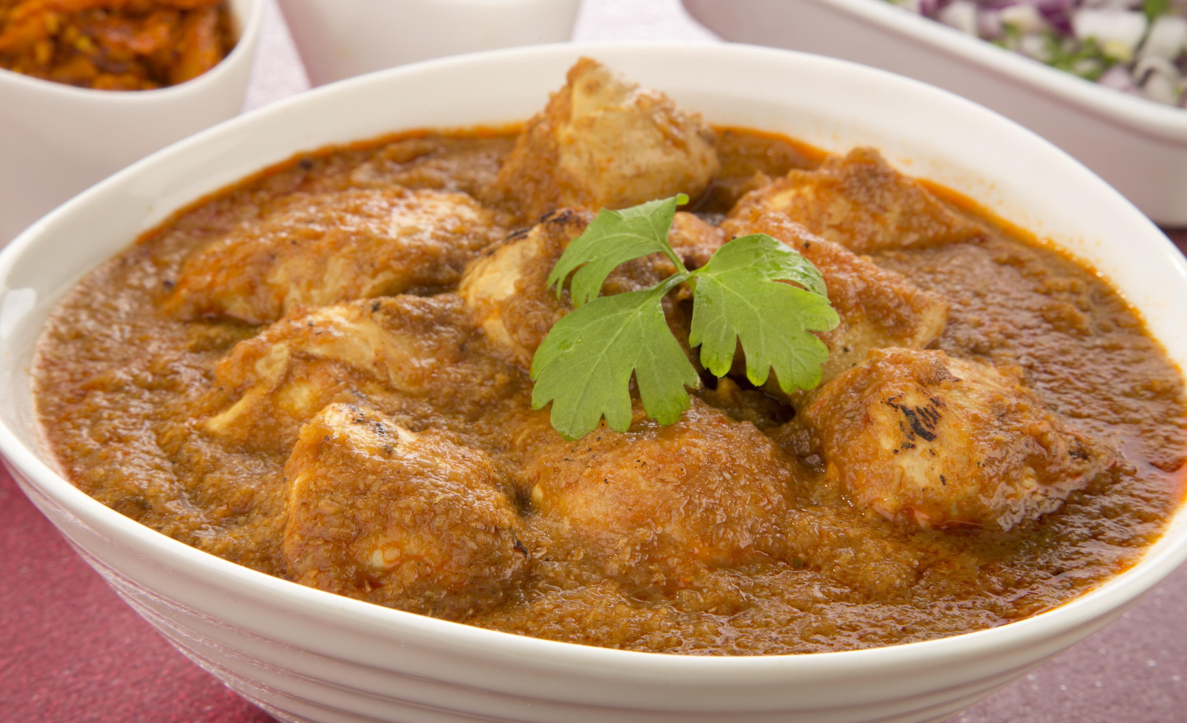 CHICKEN VINDALOO, served at India Oven Elk Grove