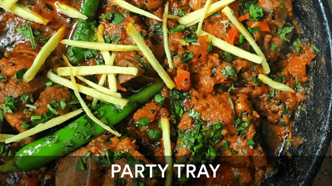 Chicken Karahi Tray, party tray catering selection at India Oven in El Dorado Hills