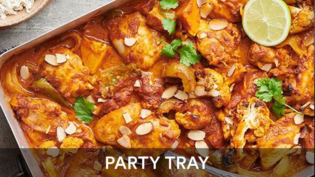 Chicken Tikka Masala Tray, party tray catering selection at India Oven in Grass Valley