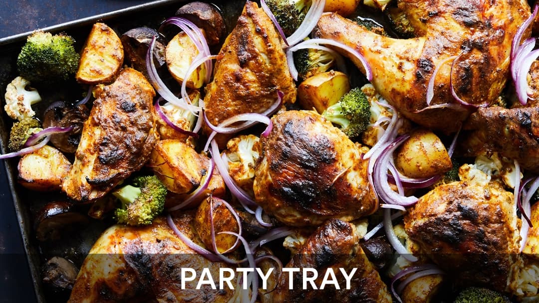 Tandori Chicken Tray, party tray catering selection at India Oven in Roseville
