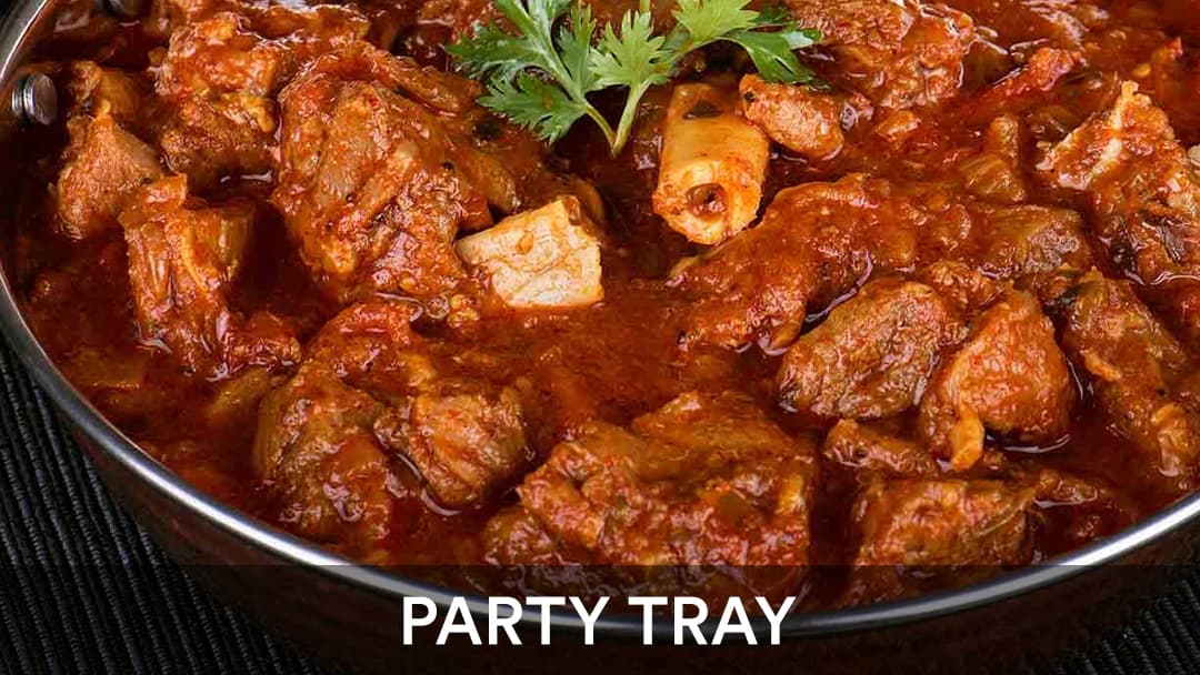 Goat Curry Tray, party tray catering selection at India Oven in Roseville