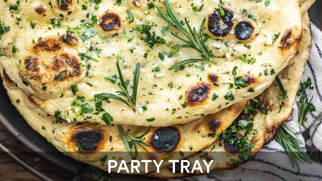Butter Naan Tray, party tray catering selection at India Oven in Roseville